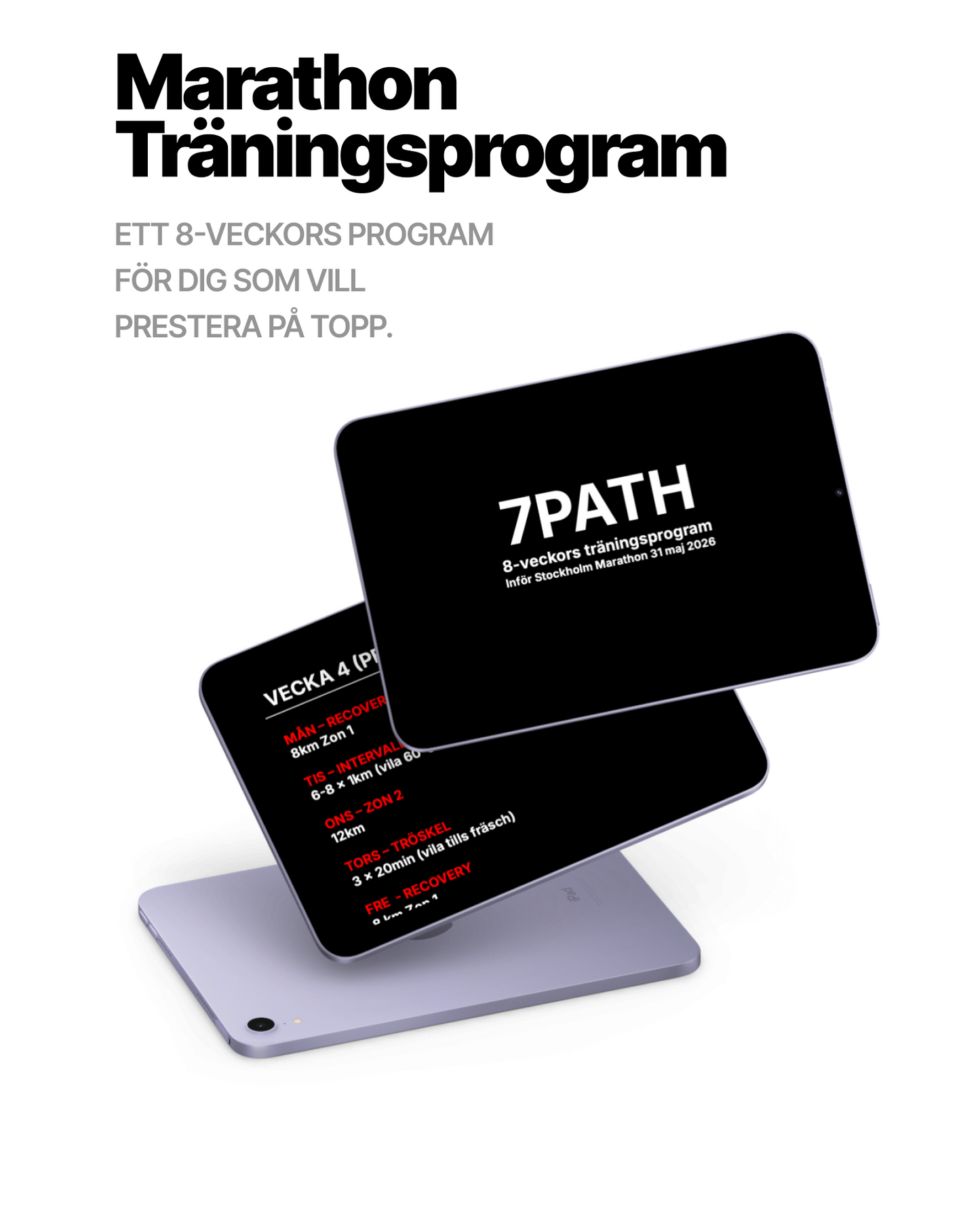 Stockholm Marathon Träningsprogram – Sub 3
